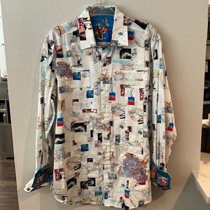 ROBERT GRAHAM Badlands Patchwork Classic Fit Shirt